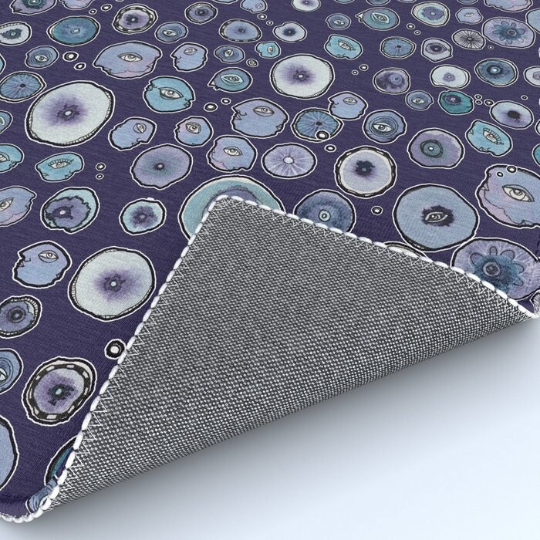 Area Rug &#39;Blueberry Friends Dark&#39;