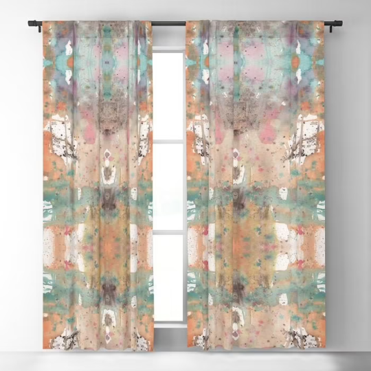 Window Curtains "Boho Abstract"
