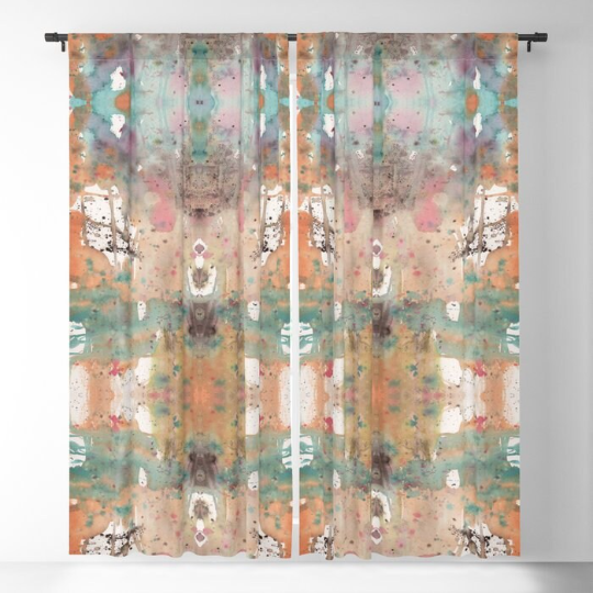 Window Curtains &quot;Boho Abstract&quot;