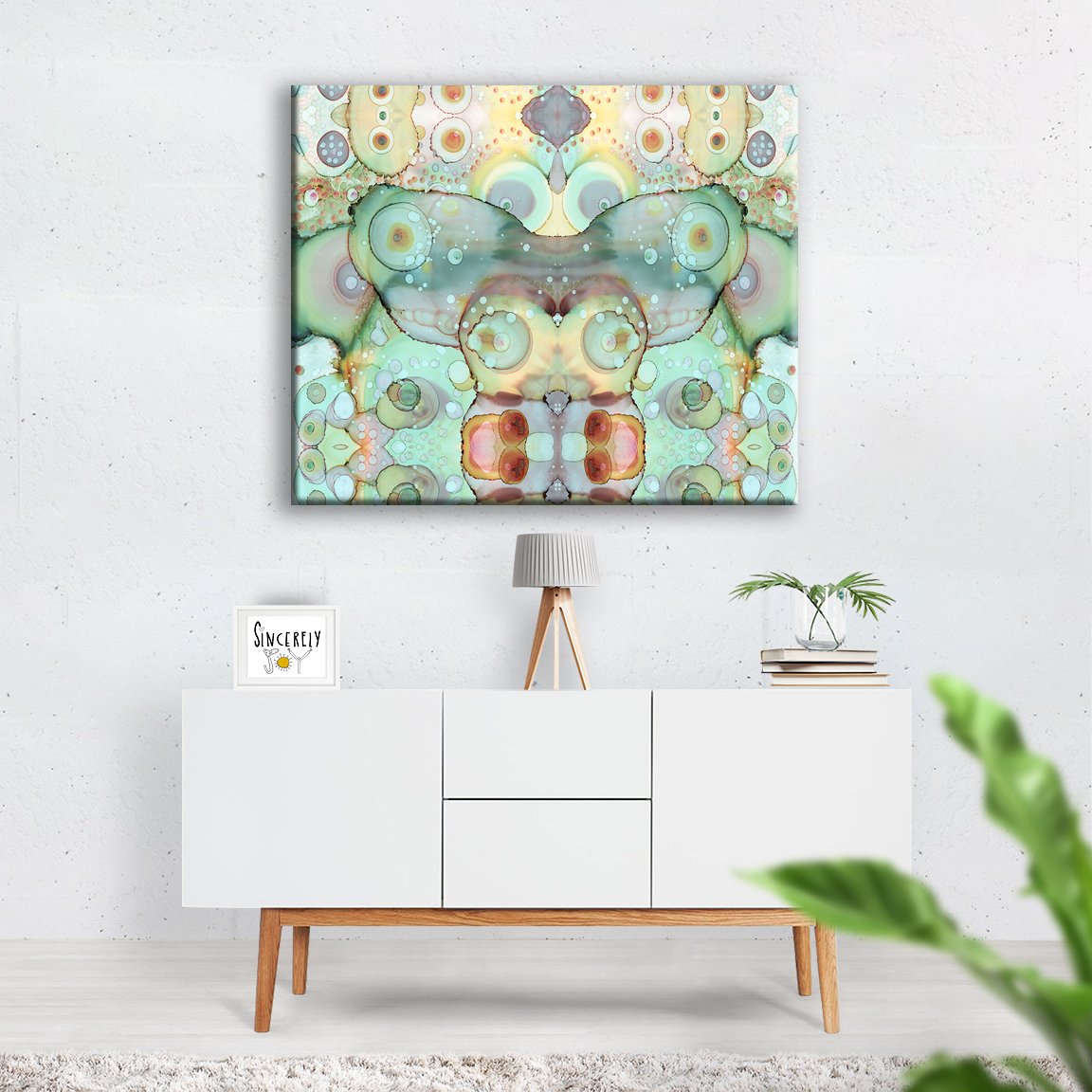 Art Print on Canvas &#39;Mermaid Tail&#39;