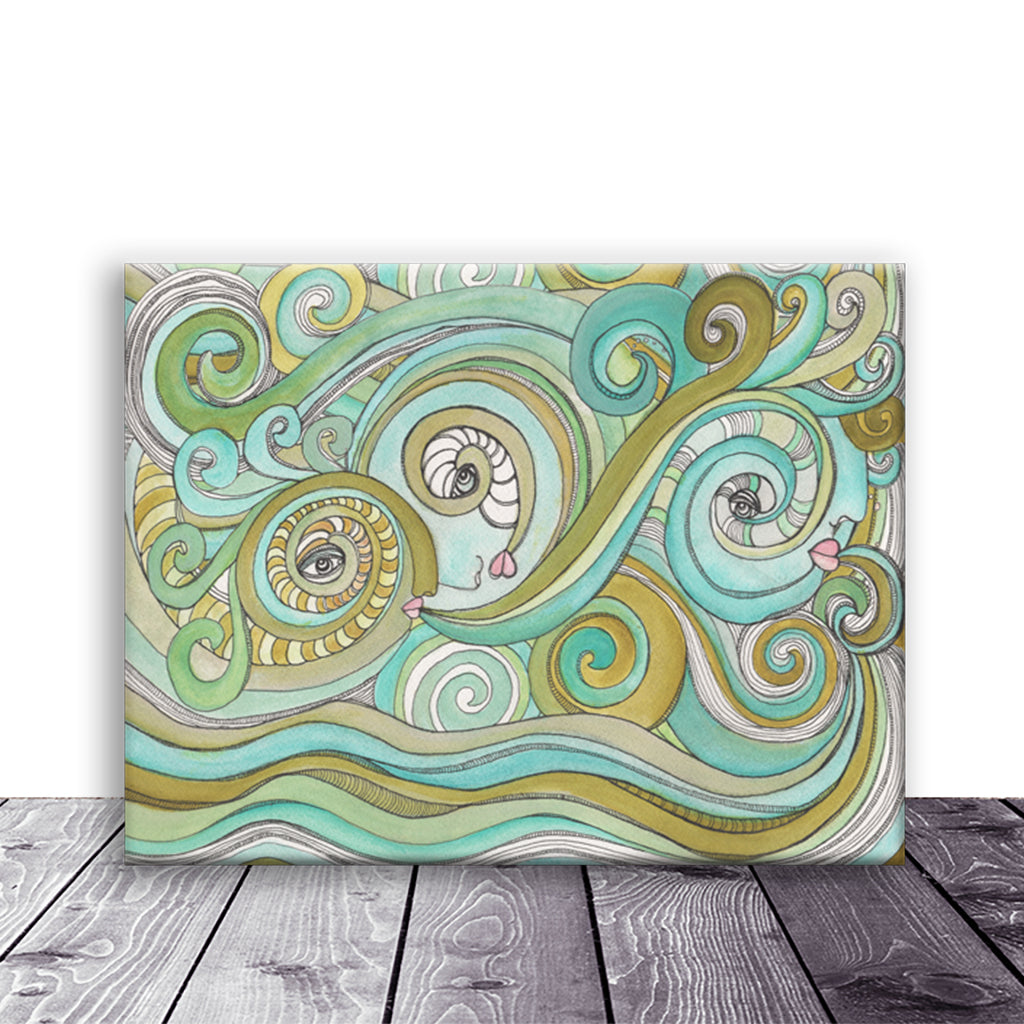 Art Print on Canvas &#39;Honeydew Ocean&#39;