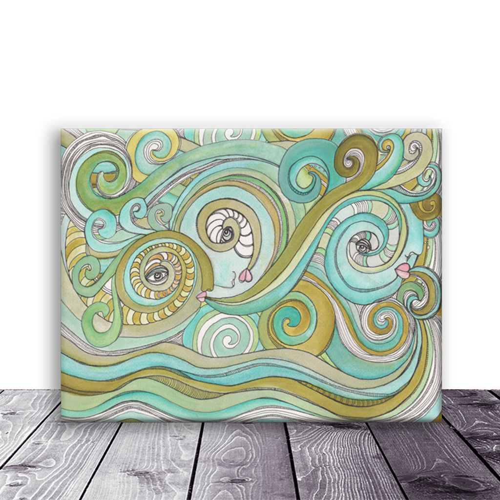 Art Print on Canvas 'Honeydew Ocean'