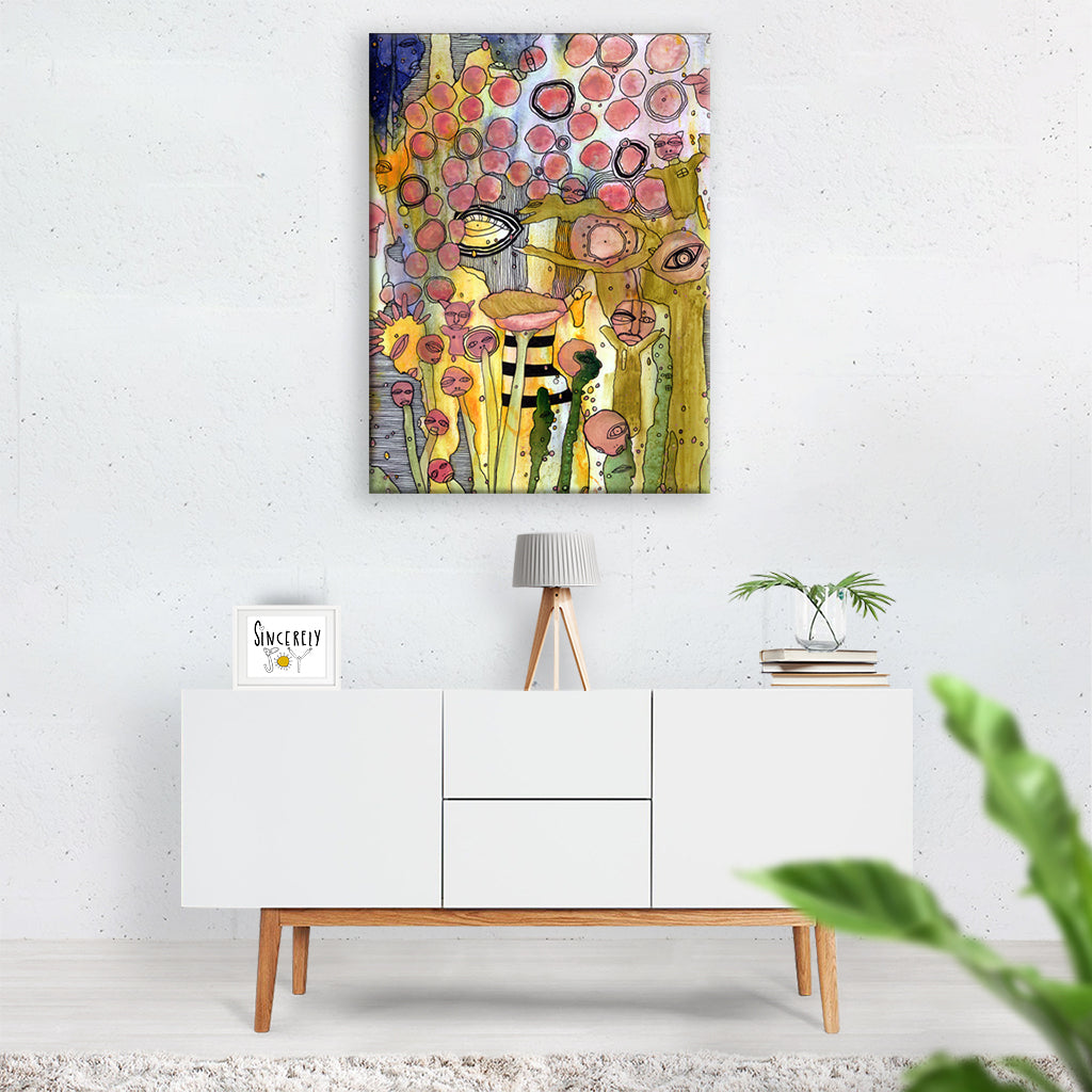 Art Print on Canvas &#39;Bugged Out&#39;