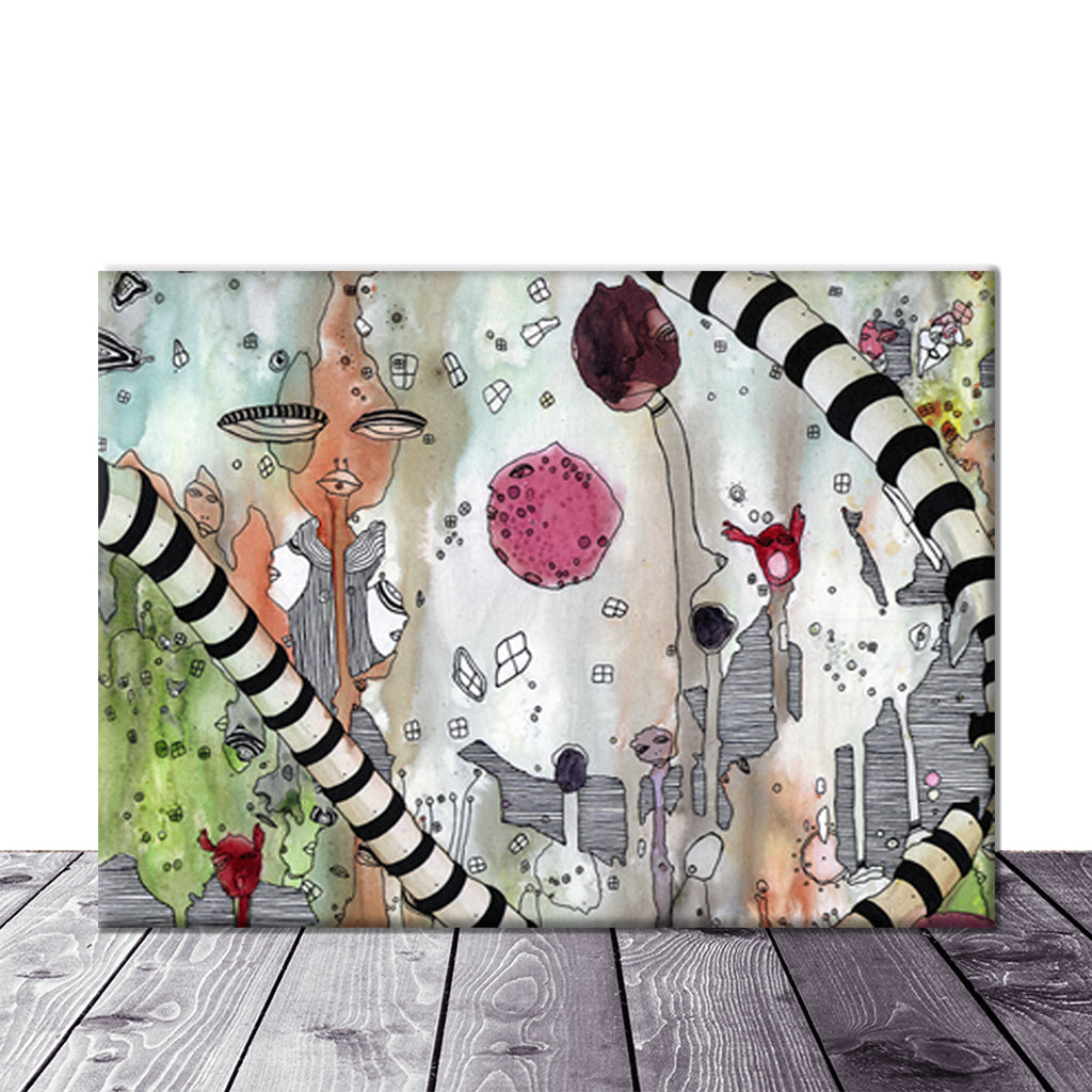 Art Print on Canvas &#39;Female Hello&#39;