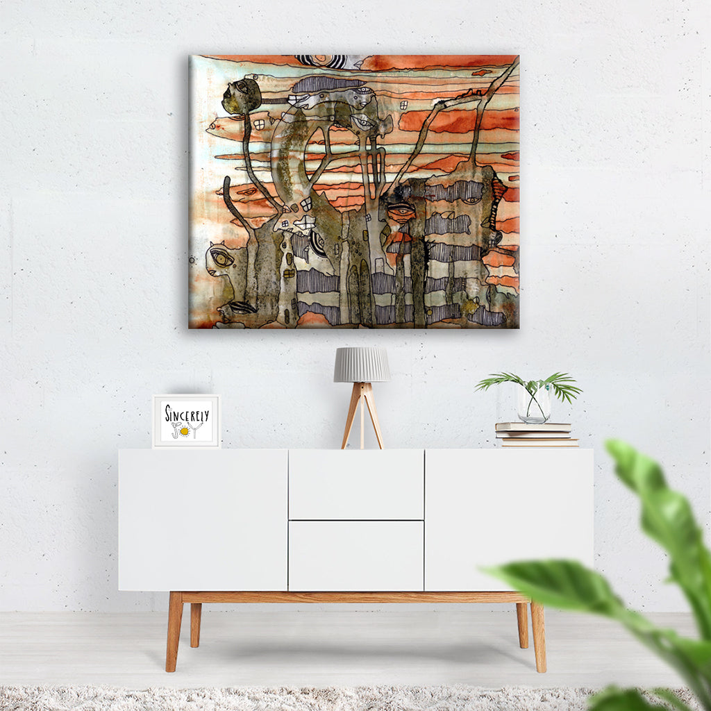 Art Print on Canvas &#39;Flying By&#39;