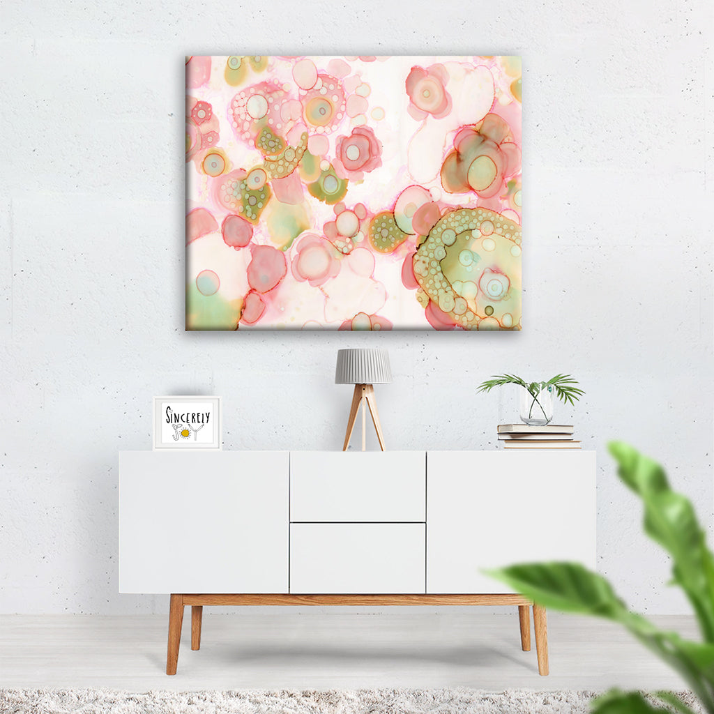 Art Print on Canvas 'Organic in Pink'