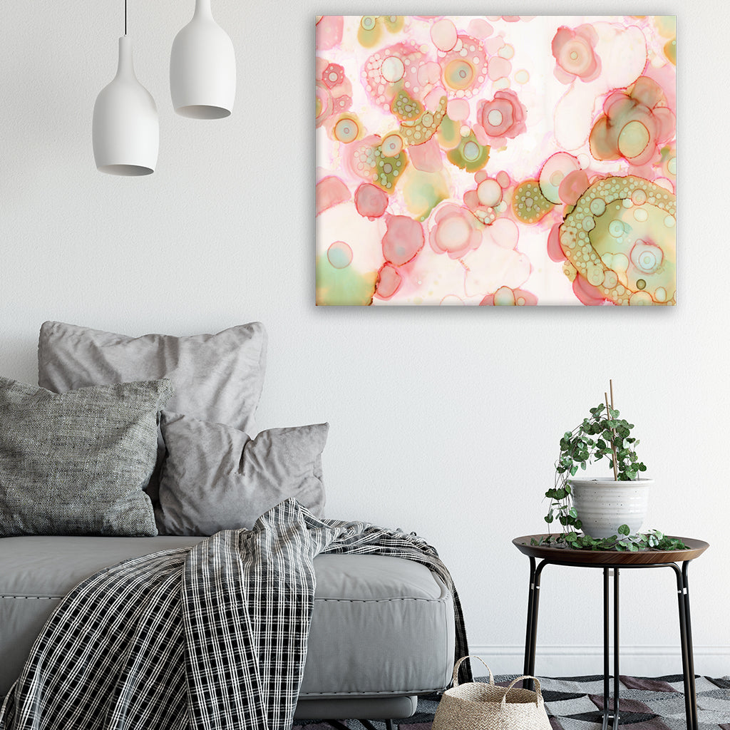 Art Print on Canvas &#39;Organic in Pink&#39;
