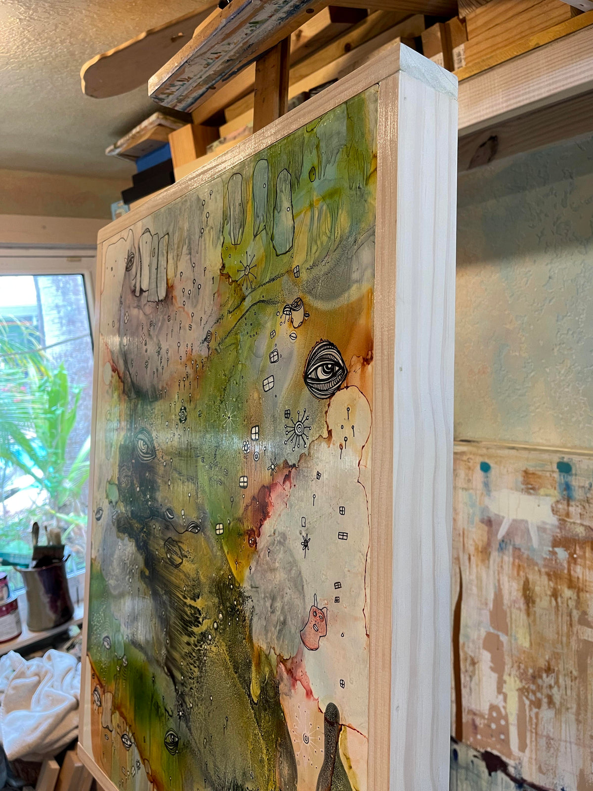 Original Abstract Fine Art &quot;Choose a door&quot;