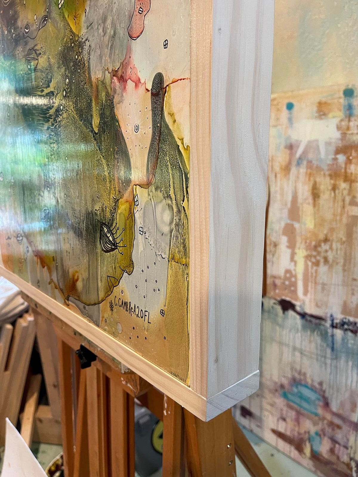 Original Abstract Fine Art &quot;Choose a door&quot;