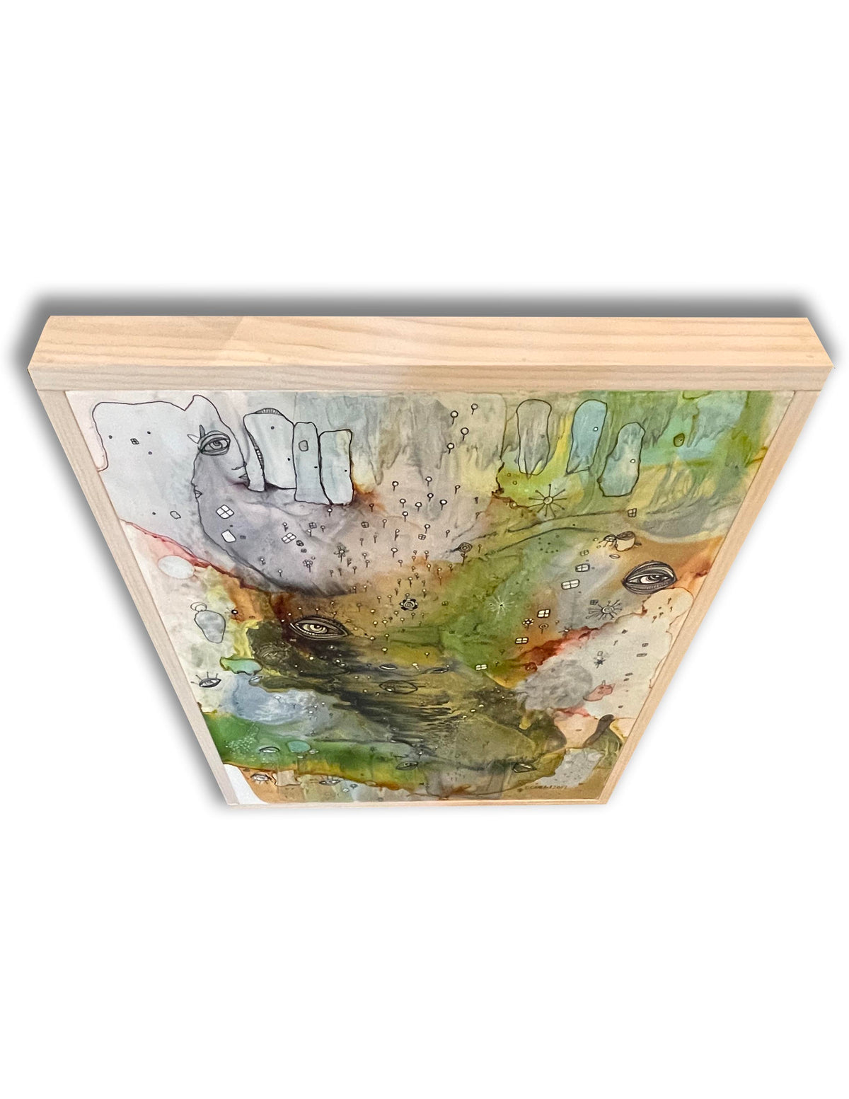 Original Abstract Fine Art &quot;Choose a door&quot;