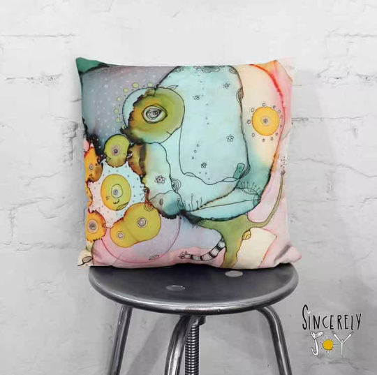 Outdoor Pillow Cushion &quot;Dance With Me&quot;