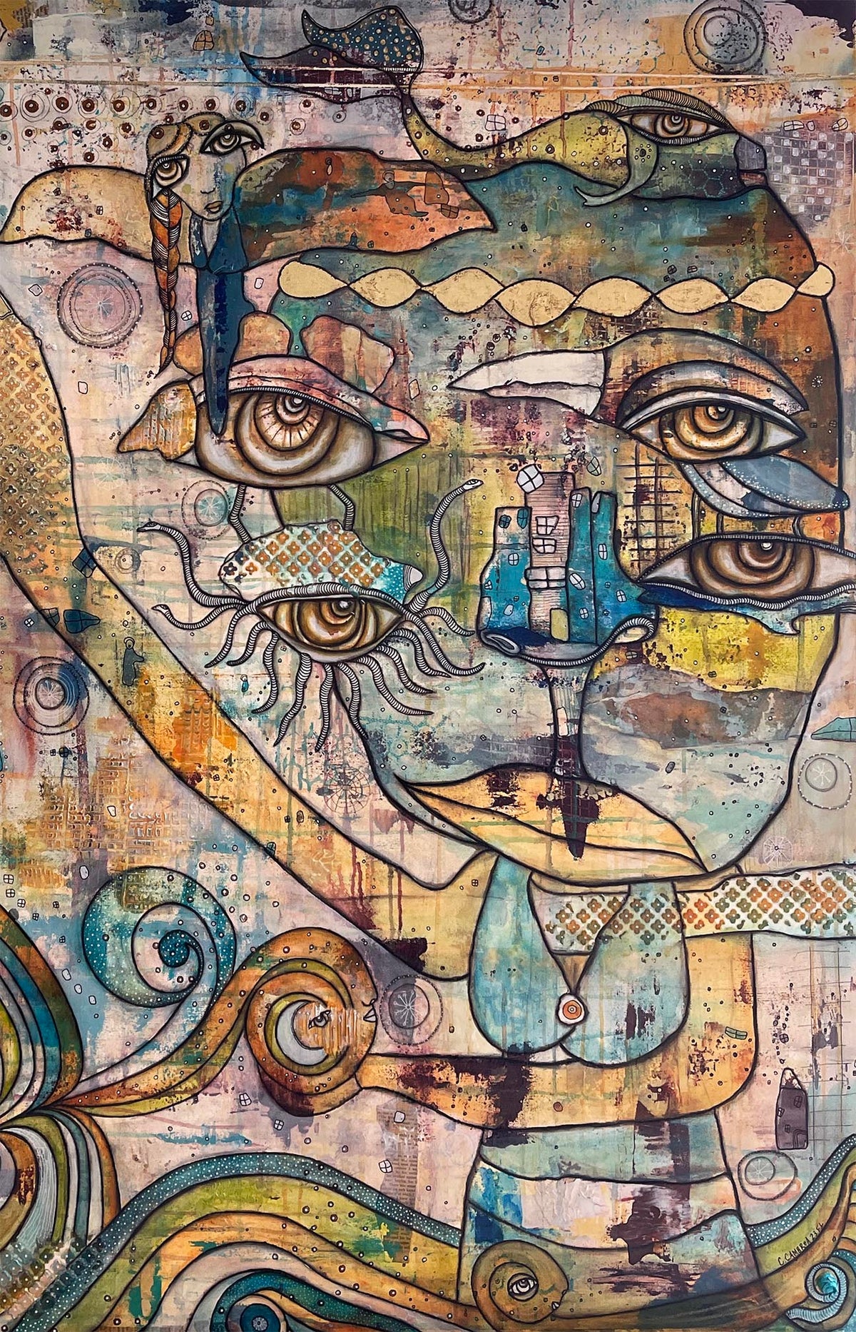 Original Fine Art &#39;Deep Sea Queen&#39;