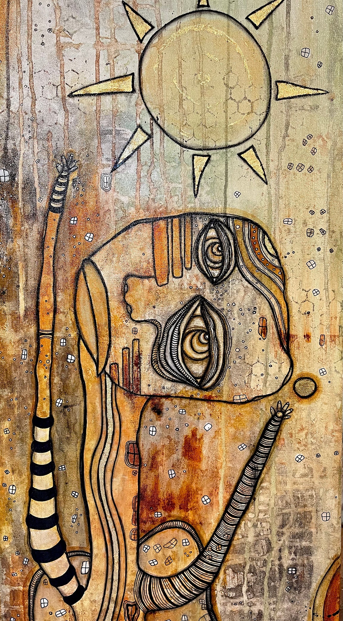 Original Fine Art &#39;Drinking in the Golden Light&#39;