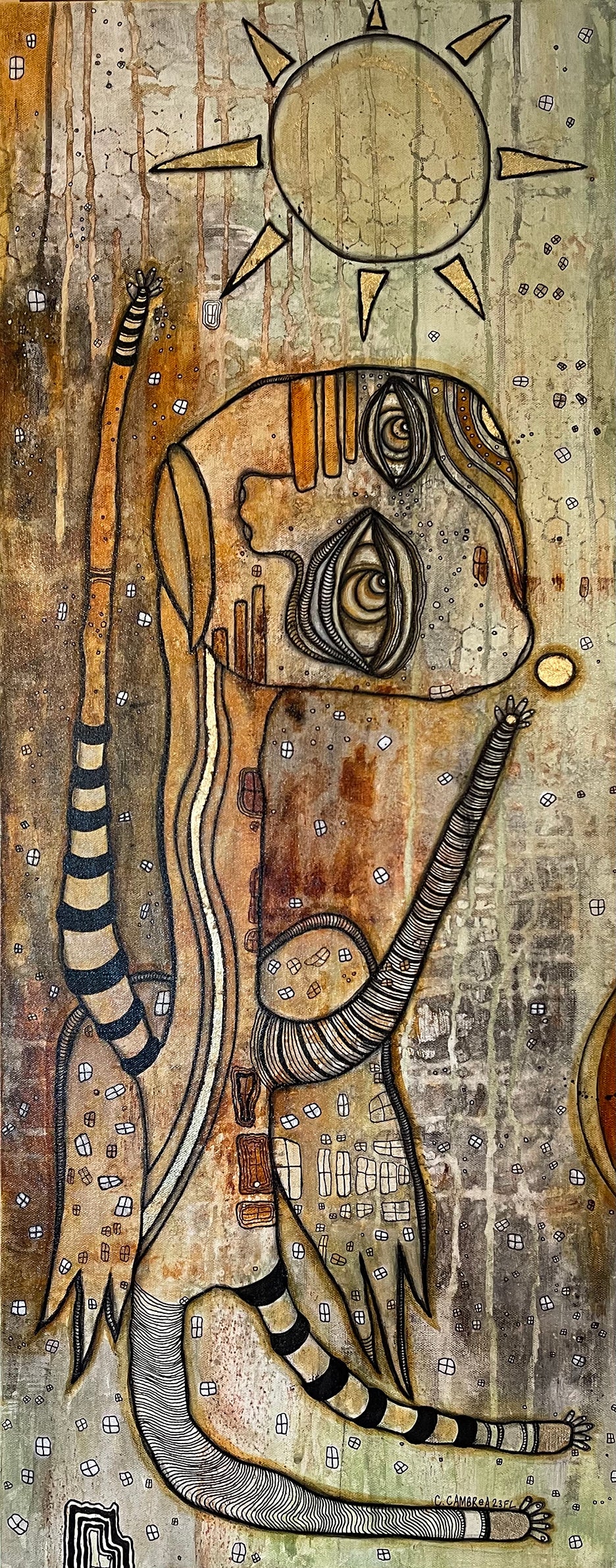 Original Fine Art &#39;Drinking in the Golden Light&#39;