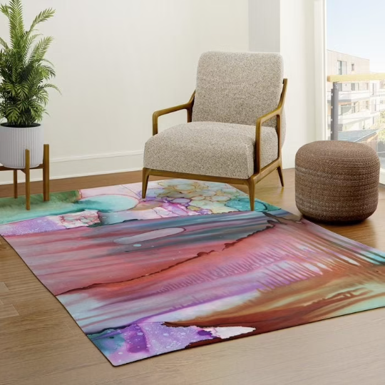 Area Rug 'Elephant and I'