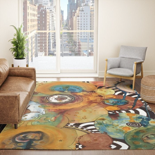 Area Rug 'Energy Abstract'