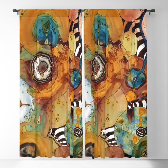 Window Curtains &quot;Energy Abstract&quot;