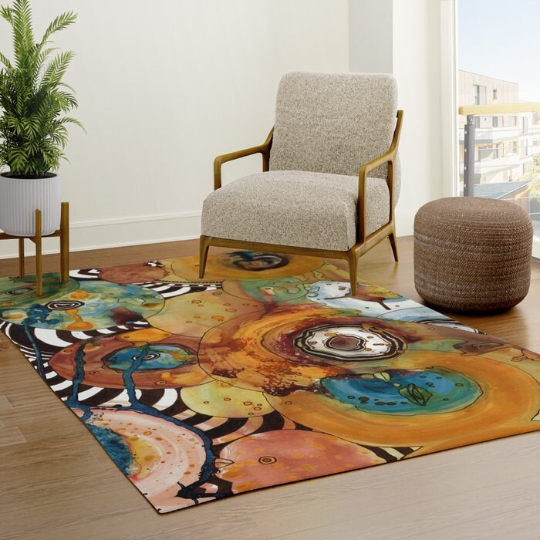 Area Rug &#39;Energy Abstract&#39;