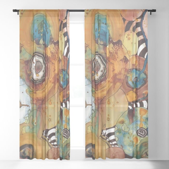 Window Curtains &quot;Energy Abstract&quot;