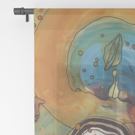 Window Curtains &quot;Energy Abstract&quot;