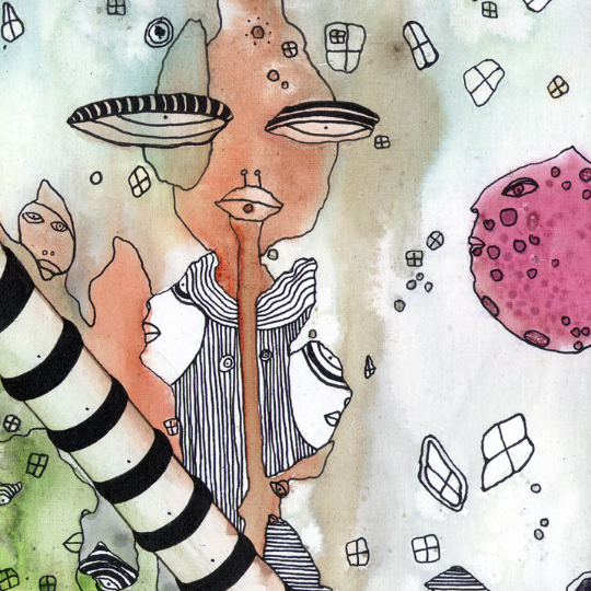 Outdoor Pillow Cushion &quot;Female Hello&quot;