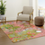 Area Rug 'Feathers Flowers Showers in Pink'