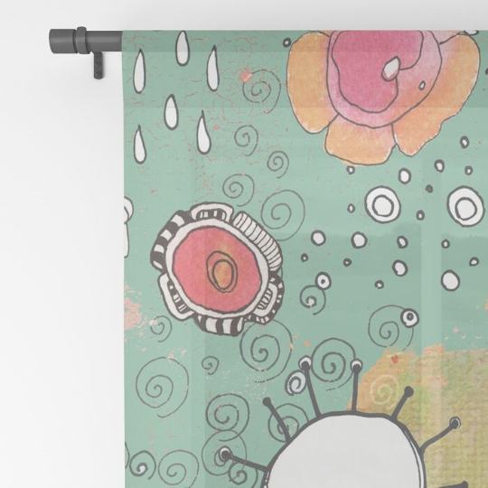 Window Curtains &quot;Feathers, Flowers, Showers 02&quot;