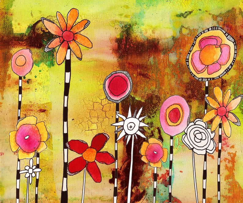 Wall Art Tapestry &#39;Garden Party&#39;