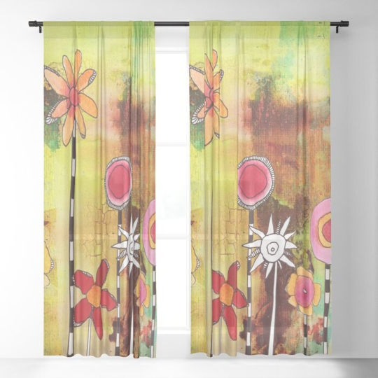 Window Curtains &quot;Garden Party&quot;