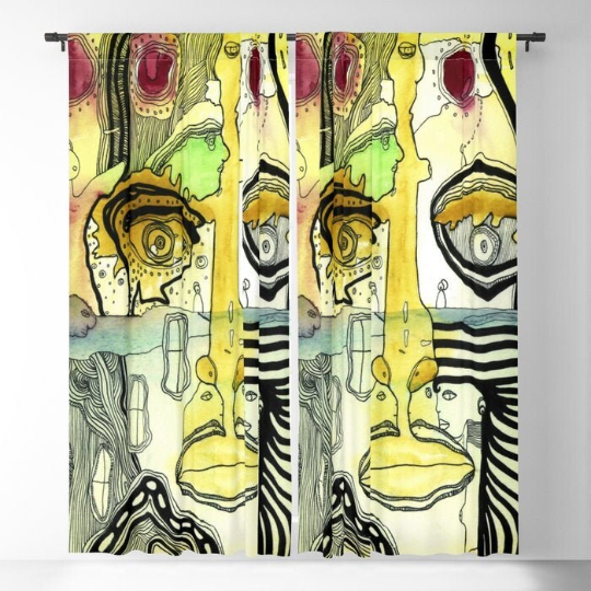 Window Curtains "Half Full"