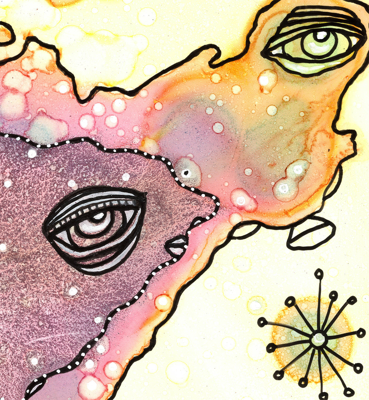 &quot;Hanging in the Garden&quot; Original art on paper