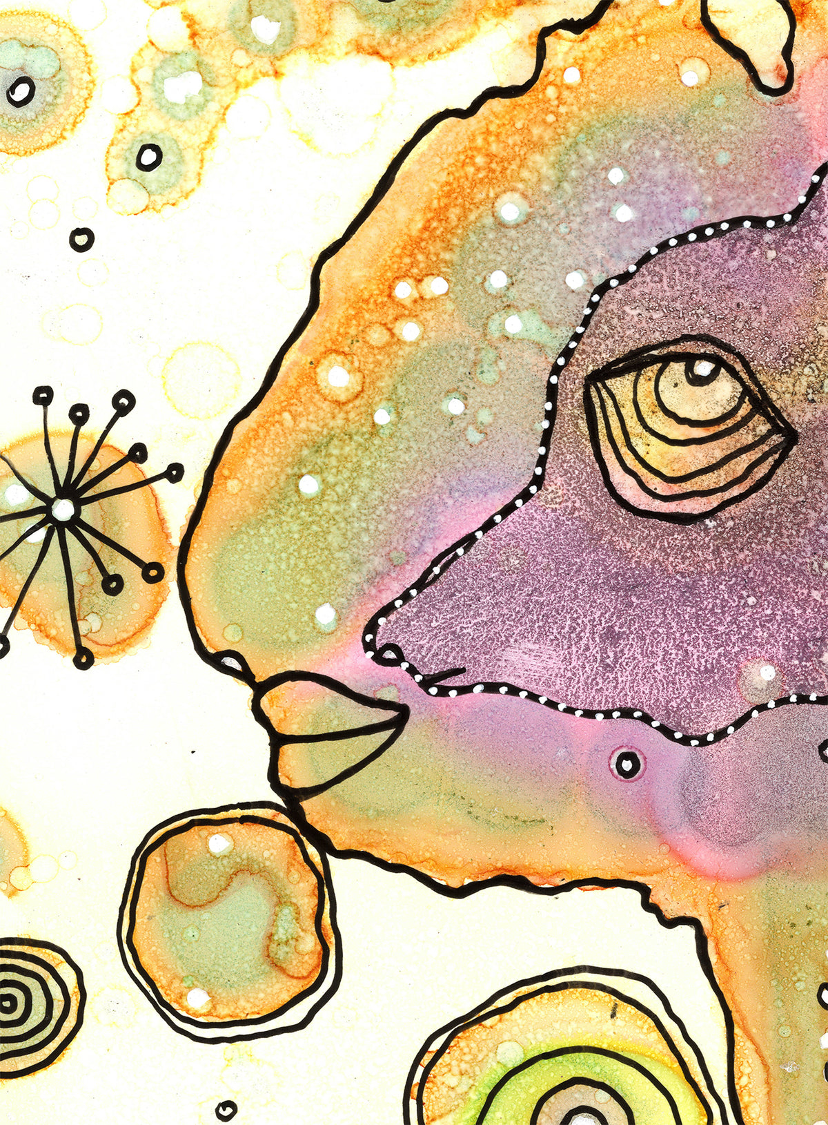 &quot;Hanging in the Garden&quot; Original art on paper