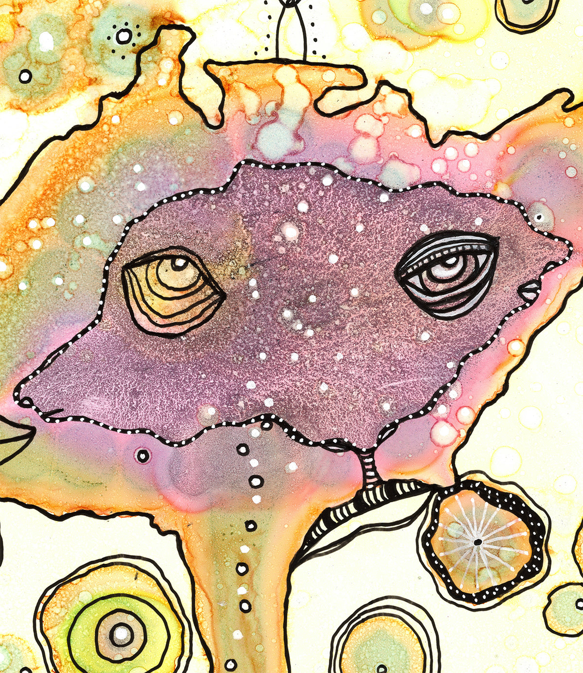 &quot;Hanging in the Garden&quot; Original art on paper