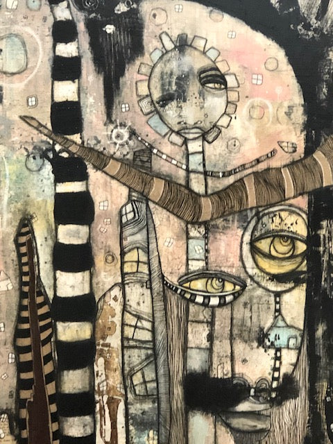 Original Fine Art on Canvas &#39;Out of the dark&#39;