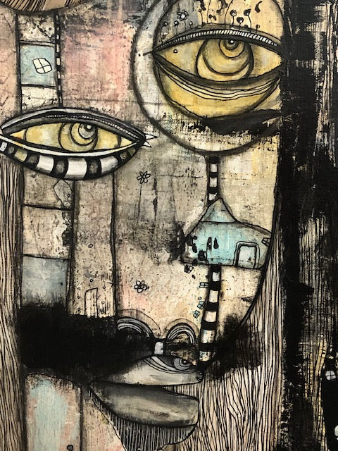 Original Fine Art on Canvas &#39;Out of the dark&#39;