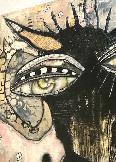 Original Fine Art on Canvas &#39;Out of the dark&#39;