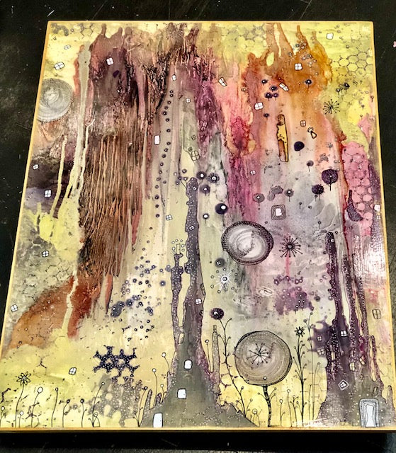 Original Abstract Fine Art &quot;Golden light&quot;