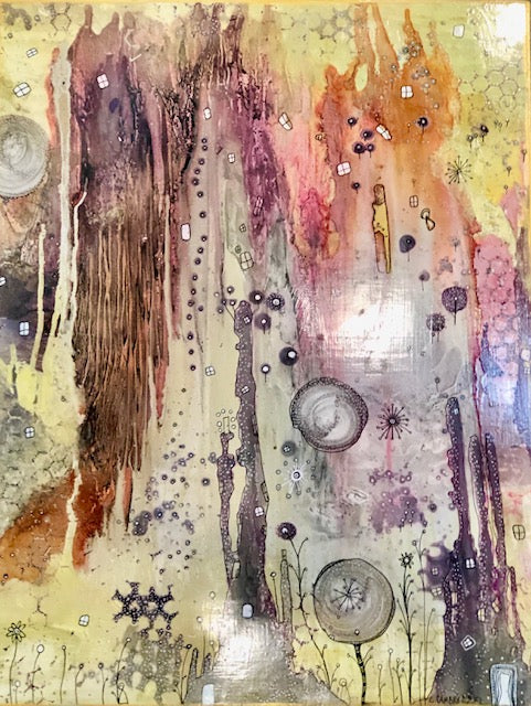 Original Abstract Fine Art &quot;Golden light&quot;