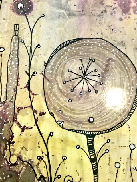 Original Abstract Fine Art &quot;Golden light&quot;