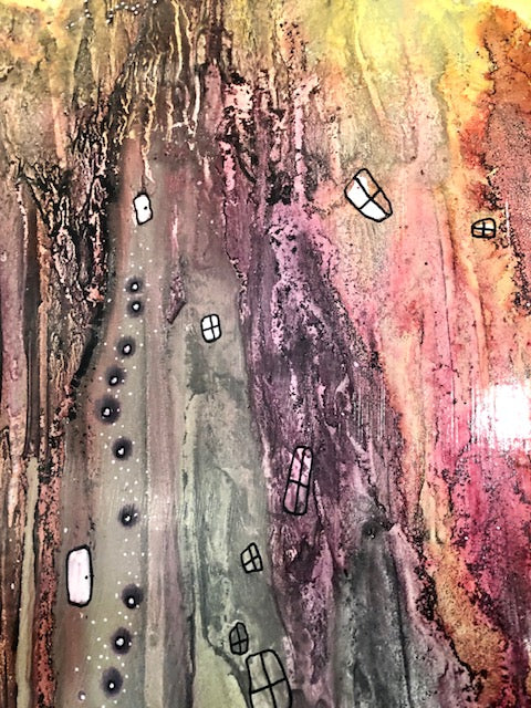 Original Abstract Fine Art &quot;Golden light&quot;