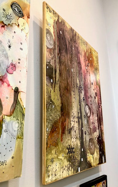 Original Abstract Fine Art &quot;Golden light&quot;