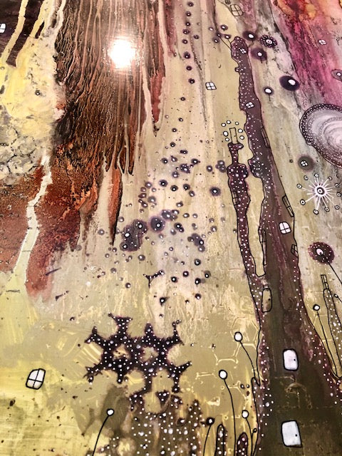 Original Abstract Fine Art &quot;Golden light&quot;