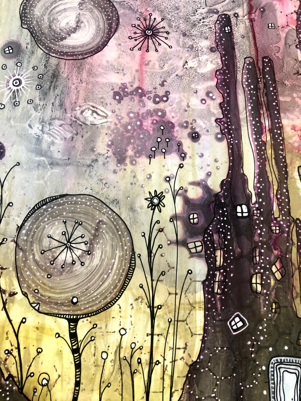 Original Abstract Fine Art &quot;Golden light&quot;