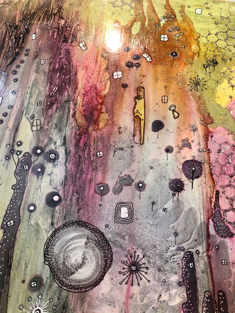 Original Abstract Fine Art &quot;Golden light&quot;