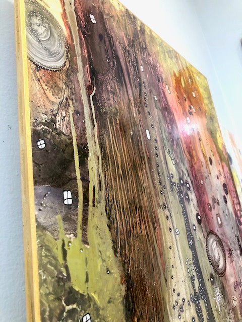 Original Abstract Fine Art &quot;Golden light&quot;