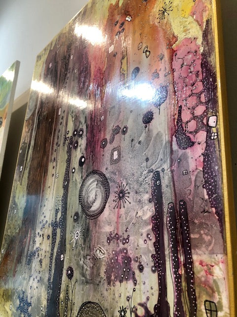 Original Abstract Fine Art &quot;Golden light&quot;