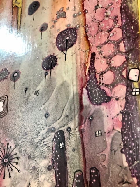 Original Abstract Fine Art &quot;Golden light&quot;