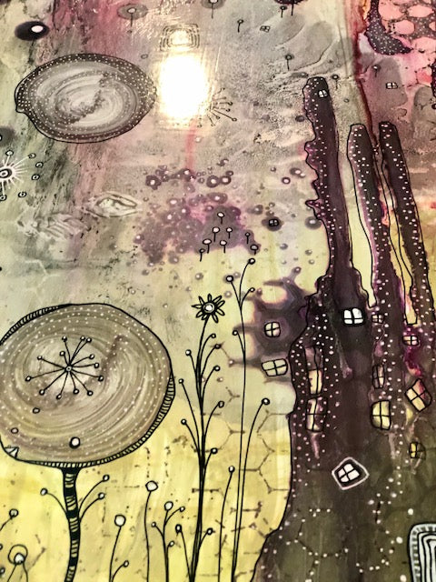 Original Abstract Fine Art &quot;Golden light&quot;