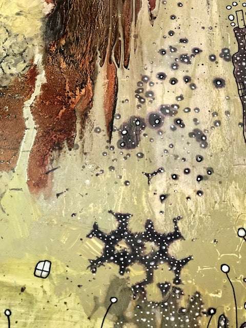 Original Abstract Fine Art &quot;Golden light&quot;