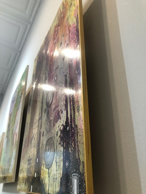 Original Abstract Fine Art &quot;Golden light&quot;